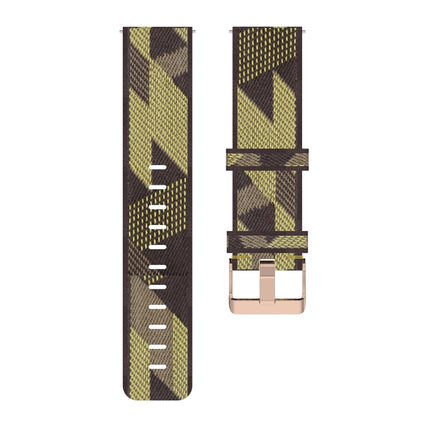 22mm Stripe Weave Nylon Wrist Strap Watch Band for Galaxy Watch 46mm / Gear S3