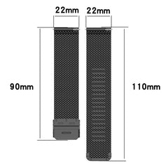 22mm Metal Mesh Wrist Strap Watch Band for Fossil Gen 5 Carlyle / Gen 5 Julianna / Gen 5 Garrett / Gen 5 Carlyle HR