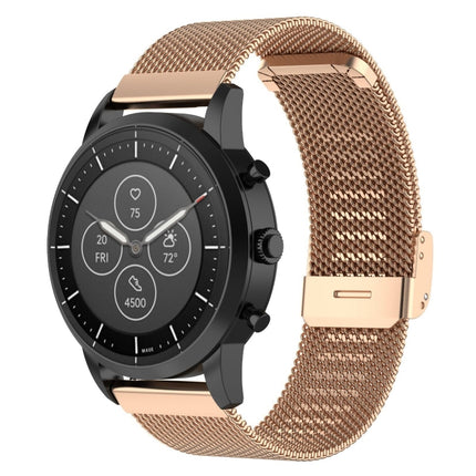 22 mm Metallgeflecht-Armband für Fossil Hybrid Smartwatch HR, männliche Gen 4 Explorist HR, männliche Sport