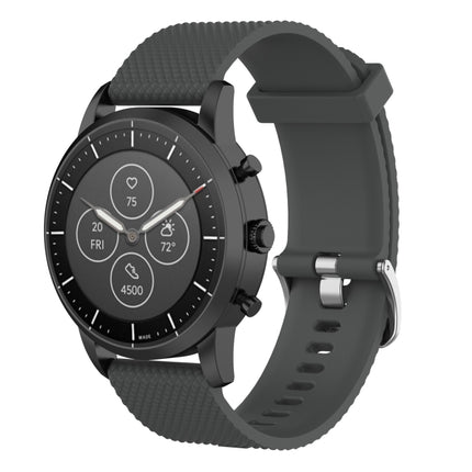 22mm Texture Silicone Wrist Strap Watch Band for Fossil Hybrid Smartwatch HR, Male Gen 4 Explorist HR, Male Sport