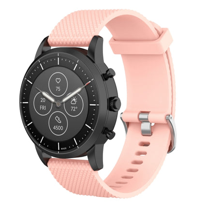 22mm Texture Silicone Wrist Strap Watch Band for Fossil Hybrid Smartwatch HR, Male Gen 4 Explorist HR, Male Sport