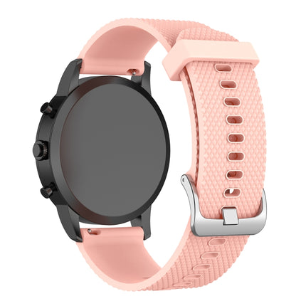 22mm Texture Silicone Wrist Strap Watch Band for Fossil Hybrid Smartwatch HR, Male Gen 4 Explorist HR, Male Sport