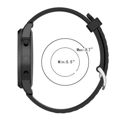 22mm Texture Silicone Wrist Strap Watch Band for Fossil Hybrid Smartwatch HR, Male Gen 4 Explorist HR, Male Sport