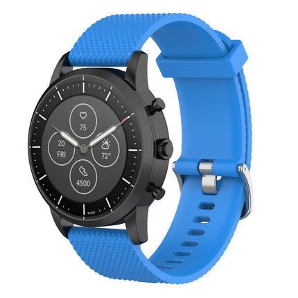 22mm Texture Silicone Wrist Strap Watch Band for Fossil Hybrid Smartwatch HR, Male Gen 4 Explorist HR, Male Sport