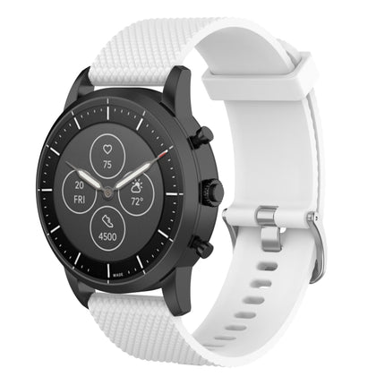 22mm Texture Silicone Wrist Strap Watch Band for Fossil Hybrid Smartwatch HR, Male Gen 4 Explorist HR, Male Sport