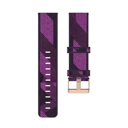 23mm Stripe Weave Nylon Wrist Strap Watch Band for Fitbit Versa 2, Fitbit Versa, Fitbit Versa Lite, Fitbit Blaze