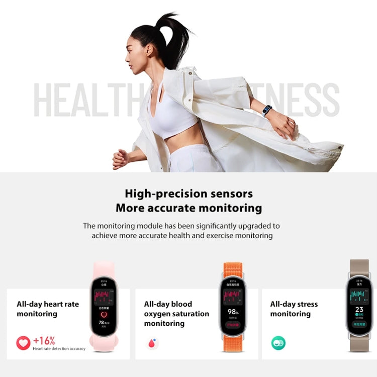 Original Xiaomi Mi Band 9 1,62 Zoll AMOLED-Bildschirm 5ATM wasserdichte Smartwatch, unterstützt Blutsauerstoff-/Herzfrequenzmonitor, Smart Band 9 Schwarz, Smart Band 9 Pink, Smart Band 9 Blau, Smart Band 9 Silber