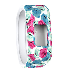 Colourful Feathers Pattern Silicone Sport Watch Band for Garmin Vivofit JR, Size: Small