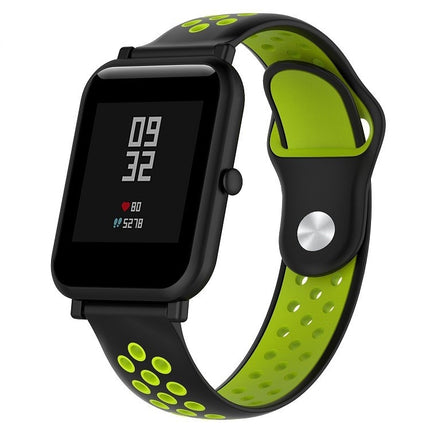 Zweifarbiges Sportuhrenarmband aus Silikon für Huawei Watch Series 1 18 mm