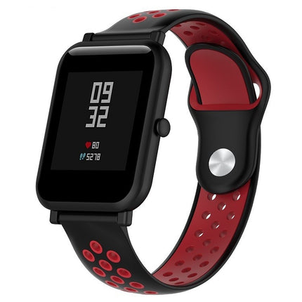 Zweifarbiges Sportuhrenarmband aus Silikon für Huawei Watch Series 1 18 mm