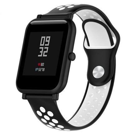 Zweifarbiges Sportuhrenarmband aus Silikon für Huawei Watch Series 1 18 mm