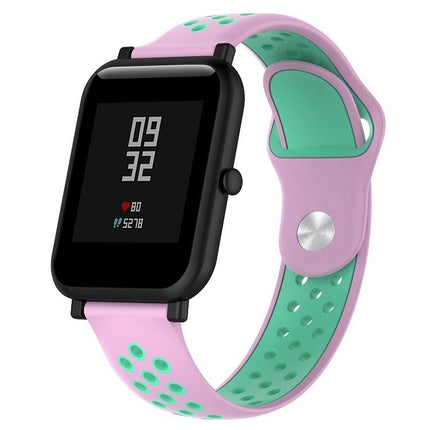 Zweifarbiges Sportuhrenarmband aus Silikon für Huawei Watch Series 1 18 mm