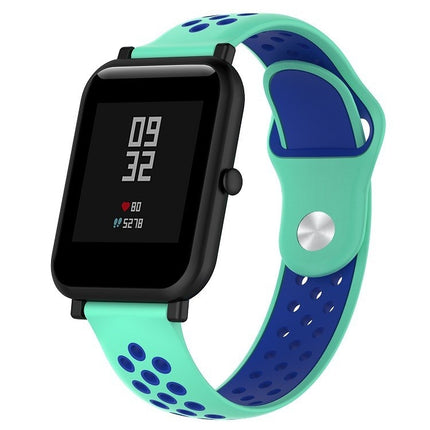 Zweifarbiges Sportuhrenarmband aus Silikon für Huawei Watch Series 1 18 mm