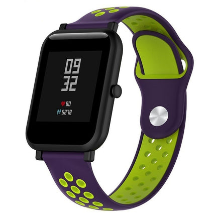 Zweifarbiges Sportuhrenarmband aus Silikon für Huawei Watch Series 1 18 mm