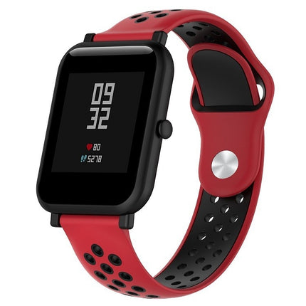 Zweifarbiges Sportuhrenarmband aus Silikon für Huawei Watch Series 1 18 mm