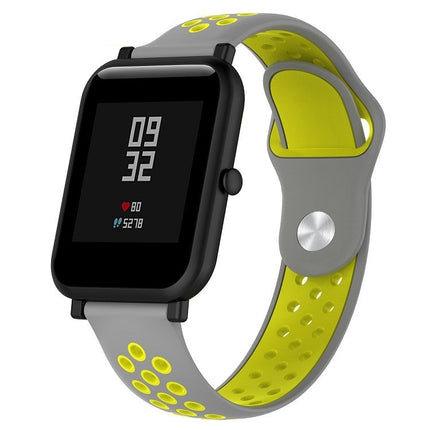 Zweifarbiges Sportuhrenarmband aus Silikon für Huawei Watch Series 1 18 mm