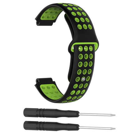 Zweifarbiges Sportarmband aus Silikon für Garmin Forerunner 220 / Approach S5 / S20