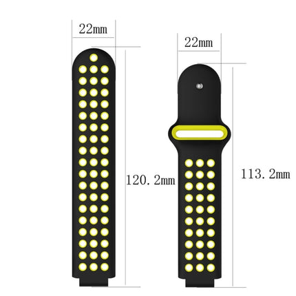 Zweifarbiges Sportarmband aus Silikon für Garmin Forerunner 220 / Approach S5 / S20