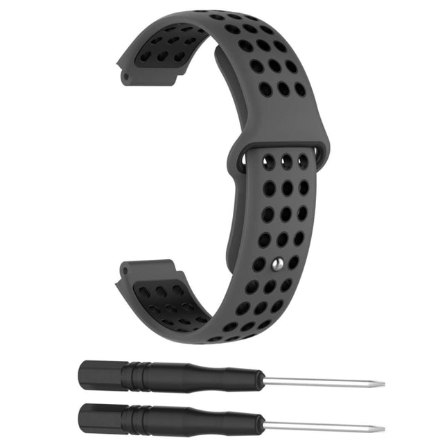 Double Colour Silicone Sport Watch Band for Garmin Forerunner 220 / Approach S5 / S20