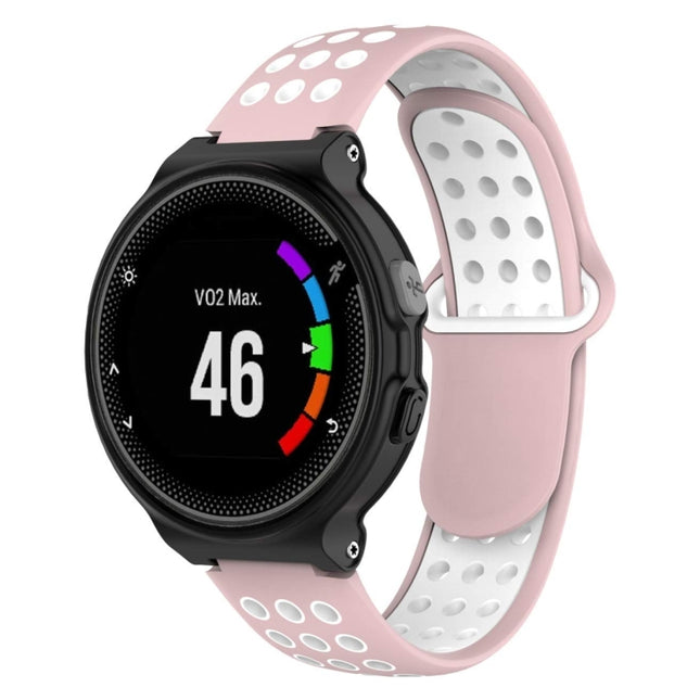 Correa deportiva de silicona de dos colores para reloj Garmin Forerunner 220 / Approach S5 / S20