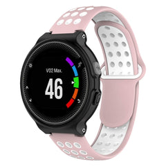 Zweifarbiges Sportarmband aus Silikon für Garmin Forerunner 220 / Approach S5 / S20