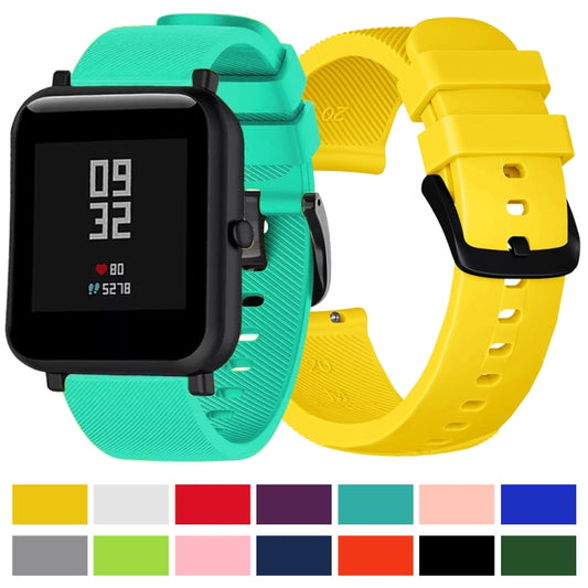 Crazy Horse Texture Silicone Watch Band for Huami Amazfit Bip Lite Version 20mm