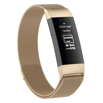 Magnet-Uhrenarmband aus Edelstahl für FITBIT Charge 3, Größe: Klein, 187 x 18 mm