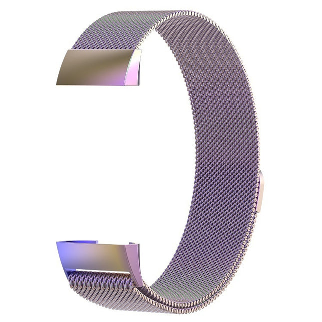 Stainless Steel Magnet Watch Band for FITBIT Charge 3, Size:Small, 187x18mm