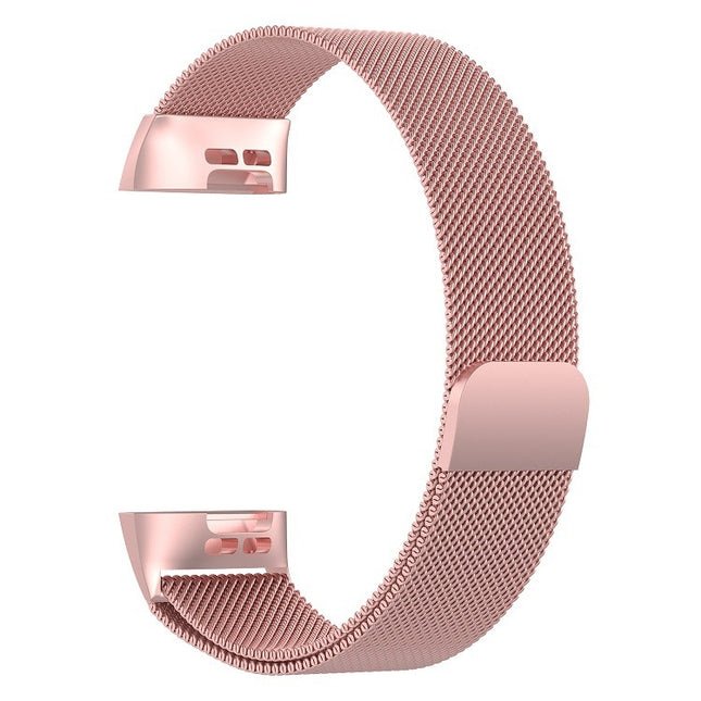 Stainless Steel Magnet Watch Band for FITBIT Charge 3, Size:Small, 187x18mm