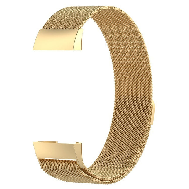 Stainless Steel Magnet Watch Band for FITBIT Charge 3, Size:Large, 217x18mm