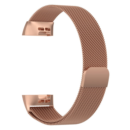 Correa de reloj con imán de acero inoxidable para FITBIT Charge 3, tamaño grande, 217 x 18 mm