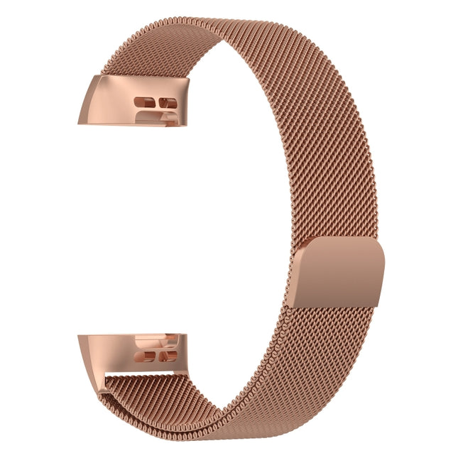 Correa de reloj con imán de acero inoxidable para FITBIT Charge 3, tamaño grande, 217 x 18 mm