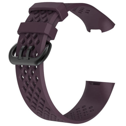 Square Hole Adjustable Sport Watch Band for FITBIT Charge 3