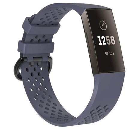 Square Hole Adjustable Sport Watch Band for FITBIT Charge 3