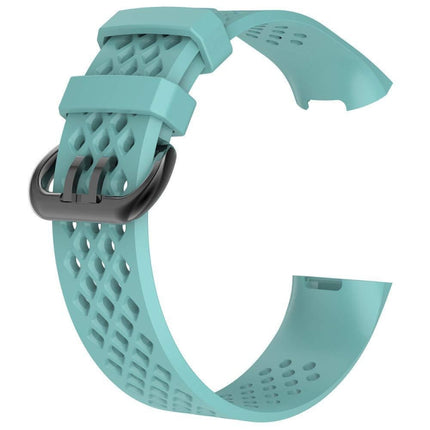 Square Hole Adjustable Sport Watch Band for FITBIT Charge 3
