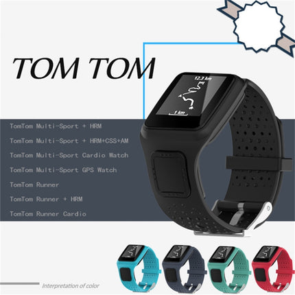Silicone Sport Watch Band for TomTom 1 Series Runner / Cardio