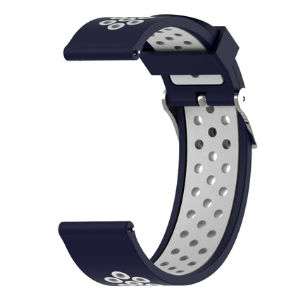 Correa de reloj deportiva de silicona de dos colores para Xiaomi Huami Amazfit Bip Lite versión 22 mm