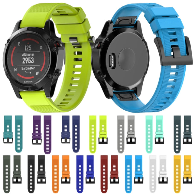 Quick Removable Silicone Watch Band for Fenix 5X 26mm