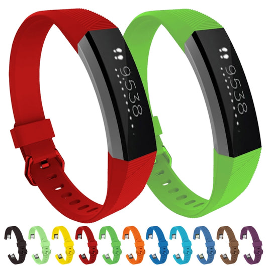 Einfarbiges Silikon-Uhrenarmband für FITBIT Alta/HR, S
