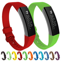 Solid Color Silicone Watch Band for FITBIT Alta / HR, S