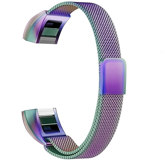 Correa de reloj con imán de acero inoxidable para FITBIT Alta, tamaño grande, 170-236 mm