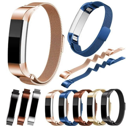 Correa de reloj con imán de acero inoxidable para FITBIT Alta, tamaño grande, 170-236 mm