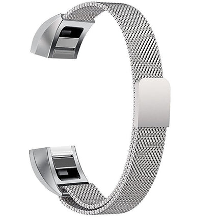 Correa de reloj con imán de acero inoxidable para FITBIT Alta, tamaño grande, 170-236 mm