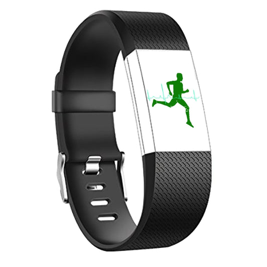 Verstellbares Sportarmband mit quadratischem Muster für FITBIT Charge 2, Größe: L, 12,5 x 8,5 cm, L, Himmelblau, L, Blau, L, Weiß, L, Aquablau, L, Hellgrau, L, Schwarz, L, Hellrosa, L, Kaffee, L, Hellviolett, L, Champagnergold, L, Mintgrün, L, Korallenrot
