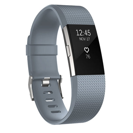 Verstellbares Sportarmband mit quadratischem Muster für FITBIT Charge 2, Größe: L, 12,5 x 8,5 cm, L, Himmelblau, L, Blau, L, Weiß, L, Aquablau, L, Hellgrau, L, Schwarz, L, Hellrosa, L, Kaffee, L, Hellviolett, L, Champagnergold, L, Mintgrün, L, Korallenrot
