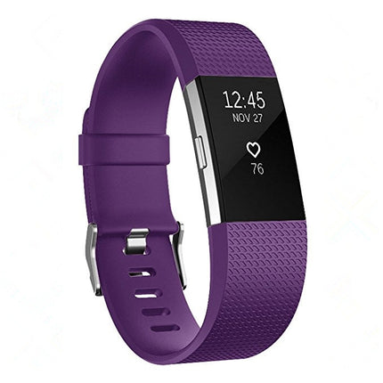 Square Pattern Adjustable Sport Watch Band for FITBIT Charge 2, Size: L, 12.5x8.5cm, L, Blue, L, White, L, Aqua Blue, L, Black, L, Light Pink, L, Light Purple, L, Mint Green, L, Coral Red, L, Navy Blue, L, Dark Purple, L, Purple, L, Cyan, L, Pink, L, R...