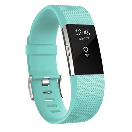 Square Pattern Adjustable Sport Watch Band for FITBIT Charge 2, Size: L, 12.5x8.5cm, L, Blue, L, White, L, Aqua Blue, L, Black, L, Light Pink, L, Light Purple, L, Mint Green, L, Coral Red, L, Navy Blue, L, Dark Purple, L, Purple, L, Cyan, L, Pink, L, R...