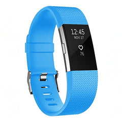 Square Pattern Adjustable Sport Watch Band for FITBIT Charge 2, Size: L, 12.5x8.5cm, L, Sky Blue, L, Blue, L, White, L, Aqua Blue, L, Light Grey, L, Black, L, Light Pink, L, Coffee, L, Light Purple, L, Champagne Gold, L, Mint Green, L, Coral Red