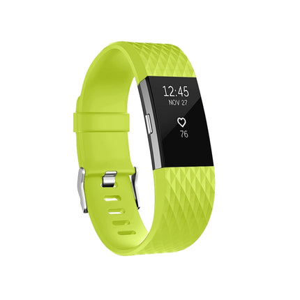 Diamond Pattern Adjustable Sport Watch Band for FITBIT Charge 2, Size: S, 10.5x8.5cm, S
