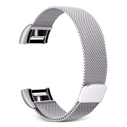 Smart Watch Stainless Steel Watch Band for FITBIT Charge 2, Size: L